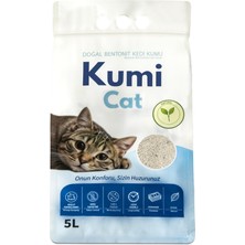 1001 Eko-Premium Saf Dokunuş Kokusuz Naturel Kedi Kumu, Alerji Dostu Güçlü Topaklanan Bentonit (5 L)