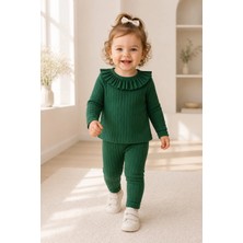 %100 Pamuk Fitilli Baby Set