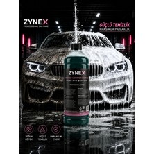 Zynex Professional Cilalı Oto Şampuanı 1 L - Ph Nötr Yüksek Parlaklık ve Boya Koruma, Ekstra Su Itici Formül