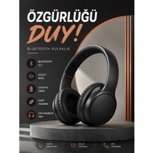 Hace Bazaar Kulak Üstü Bluetooth Kulaklık Ayarlanabiilir Uzun Pil Ömrü Kablosuz 5.0 Bluetooth