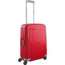1001 Unisex Yetişkin Tekerlekli Valiz, Crımson Red, 55 cm