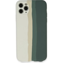Ankaverse®  iPhone 11 Pro Kılıf Ebruli Lansman Silikon - Beyaz-Gri