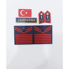 Asayiş 6 Kademe Bayrak Spolet Jandarma Yazı 4 Lü Set