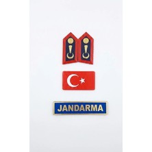 Asayiş Bayrak Spolet Jandarma Yazı 3 Lü Set