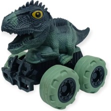 Egecen Sürtmeli Dinazor Arabalar cm - H-20 - Stegosaurus - Yeşil - 1 Adet