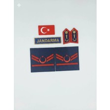 Asayiş 1 Kademe Bayrak Spolet Jandarma Yazı 4 Lü Set