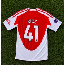 Arsenal 2025/2026 Yeni Sezon Declan Rice Iç Saha Forması Yeni Yetişkin