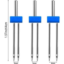 Empressco Singer Beko Zetina Janome Orijinal Kutusunda( 2mm-3mm-4mm Çiftli Nervür Iğnesi Takımı)