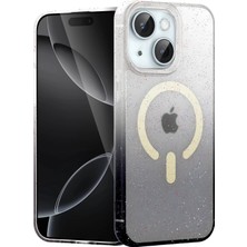 Ankaverse®   iPhone 15 Plus Pummel Shiny Magsafe Kapak - Siyah