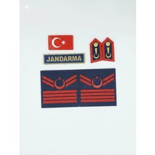Asayiş 4 Kademe Bayrak Spolet Jandarma Yazı 4 Lü Set