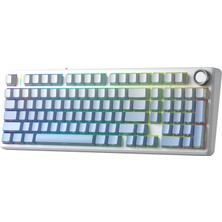 1001 F99 Pro 3 Modlu Rgb Hot Swap Mekanik Nimbus V3 Switch Kablosuz Makrolu Klavye Gradyan Mavi