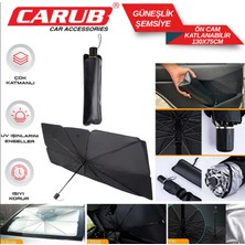 Carub Oto Ön Cam Güneşlik Şemsiye Katlanabilir 130X75 cm
