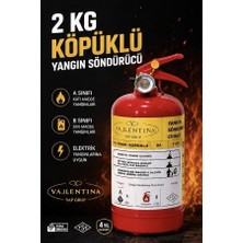 Vallentina 2 kg Köpüklü Yangın Söndürme Cihazı Tse-Hyb/ce Belgeli(Ruhsata Uygun)