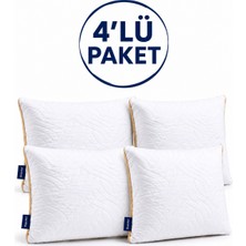 Viscolog 4 Lü Premium Klimalı Yastık 50X70 cm 750 gr Airfile Serin Tutan Mikrofiber Yastık