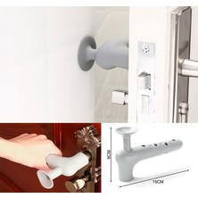 Nuveden Silikon Duvar Koruyucu Kapı Stoperi Gri (4887) NVDN-GOITLT34