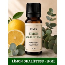 Ems LİMON OKALİPTUSU (OKALİPTUS & LİMON) ESANSİYEL UÇUCU YAĞI BUHURDANDLIK DİFZÖR ODA KOKUSU 10 ml.