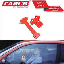 Carub Oto Imdat Çekici Cam Kırıcı ve Emniyet Kemeri Kesici Acil Durum Aparatı