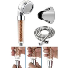 Get Store Filtreli ve Su Tasarruflu Arıtmalı Duş Başlığı Seti Boncuklu Başlık Hortum ve Mafsal Set