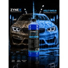 Zynex Professional Cilalı Oto Şampuanı 1 L - Mavi Köpük Etkili, Ph Nötr Yüksek Parlaklık ve Boya Koruma