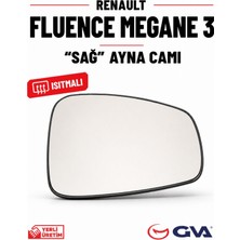 GVA Renault Fluence Megane 3 Sağ Isıtmalı Ayna Camı