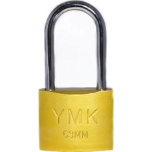 Get Store Y Eko Sarı Boyalı Uzun Kancalı Asma Kilit 63MM