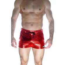Get Store Erkek Kırmızı Lame Short