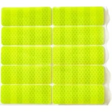Get Store Altıgen Petek Dokulu Reflektör  – Güçlü Yansıtıcı Uyarı Bandı (10 Ad 8CMX3CM)