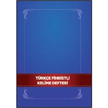Egecen Türkçe Fihristli Kelime Defteri