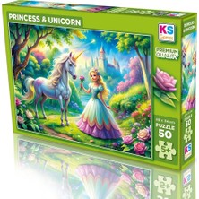 Get Store 31755 Prınces Unıcorn 50 Parça Puzzle
