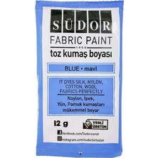 Artlantis Kumaş Boyası Toz 12 gr 1 Adet Südor Toz Kumaş Boyası Kot Pantalon Gömlek Tişört Tekstil Kumaş Boyası 1 Adet