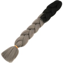 Egecen Afrika Örgülük Sentetik Ombreli 100 Gr. / Siyah / Koyu Gri