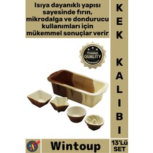 Wintoup #kalıp Isıya Dayanıklı Yapışmaz Mutfak Pasta Sunum Fırın Silikon Muffin Baton Kek Kalıbı Seti 13'lü