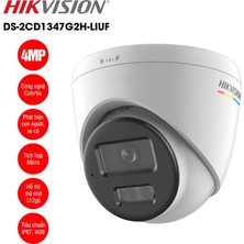 1001 4mp DS-2CD1347G2H-LIUF 2.8mm Sesli Dome Ip Kamera Colorvu