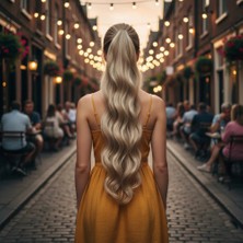 Egecen Tokalı Dalgalı At Kuyruğu / Balköpüğü Platin Röfleli