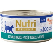Get Store Nutri Feline Okyanus Balıklı ve Midyeli Tahılsız Prebiyotikli Ezme Yetişkin Kedi Konservesi 70GR
