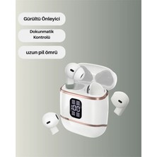 Get Store Bluetooth 5.3 Kulaklık – 4 Adet, Çift Kulaklıklı, Dijital Göstergeli, Anc + Enc