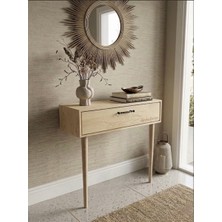 Ahşap Kapaklı 74CM Dresuar Salon Hol Kulplu Dolap Dresuar