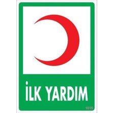 Egecen Ilk Yardım Dolabı Levhası 25X35 KOD:1015