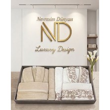 Get Store Özdilek Glorious Bej  Bej Aile Seti Bornoz