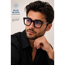 Modalucci Blue Block Mavi Işık Korumalı Bilgisayar Gözlüğü | UV400 Korumalı | Hafif Unisex Şeffaf Cam | Dijital Ekran Koruması