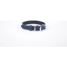 Flood Medical Deri El Yapımı Köpek Boyun Tasması 2X30-35 cm Mavi