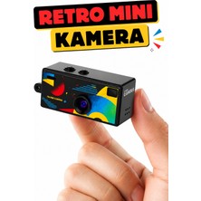 Robeve Retro Mini Dijital Kamera 1080P Hd Video Kayıt | 130° Geniş Açı Lens | LCD Ekran | Type-C Şarjlı | Ultra Kompakt 26 Gram | Taşınabilir Anahtarlık Kamera | Micro Sd Kart Destekli Mini Kamera