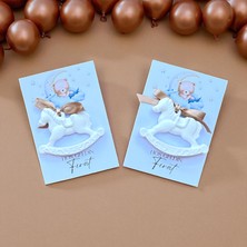 Nunu Event 15 Adet Sallanan At Taş Tozu Magnet Kişiye Özel Hediyelik, Hoşgeldin Bebek,mevlüt,baby Shower,sünnet