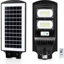 Teknoparkx 200W - 6500K Solar - Güneş Enerjili Sokak Lambası - Armatür Sensörlü Bahçe-Balkon-Sokak Ars-