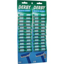 Hace Bazaar Derby Banyo Body Tek Bıçak Kartelalı Jilet 48PCS (4887)
