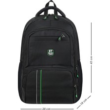 Seventeen 4904 Su Itici Kumaş 15.6" Laptop Bölmeli Seyahat ve Okul Sırt Çantası