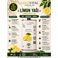 Gold Vital Limon Kabuğu Yağı 1 Lt - Distilasyon, Saf & Doğal Ürün