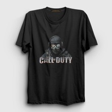 Presmono Unisex Siyah Soldier Call Of Duty T-Shirt