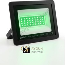 Aygün Elektrik 30W IP65 LED Projektör (3300 Lm) – YEŞİL