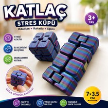 Celsen Home 1 Adet Raınbow Renkli & Rengarenk Katlaç- Infinity Cube - Sonsuz Küp & Stres Küpü - Hareketli Küp- Fidget